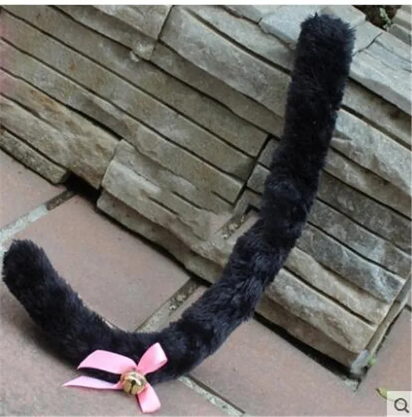 Аниме Косплей Реквизит головной убор черный или белый кошачьи уши хвост когти