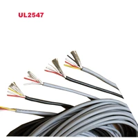 ul2547 242628awg 234 cores shielded signal wire headphone cable multi core shielded wire black gray 1 meter