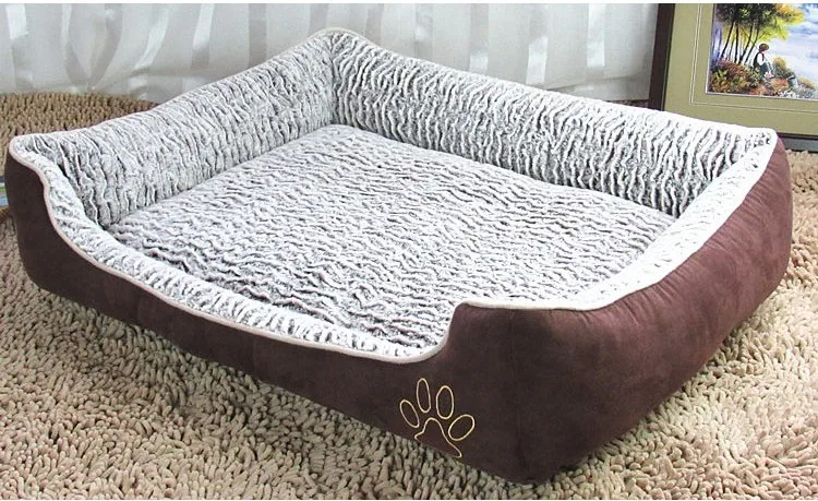 50*38*16 см спальное место для большой собаки кофейного цвета зимняя собака кошка спальный коврик подушка теплое гнездо для щенка Роскошная Конура ZL155-9