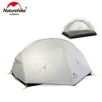naturehike mongar 2 persons camping tent 20d nylon fabric double layer waterproof outdoor camping tent nh17t007 m