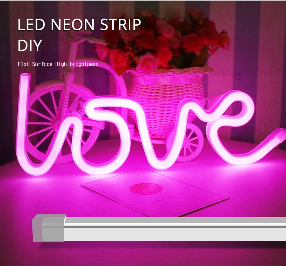 Hotake светодиодная неоновая полоса DC24V IP67 Flex Neon LED 4x10 мм плоская поверхность веревка