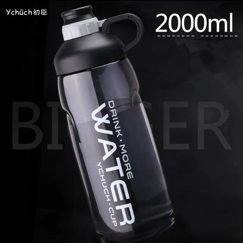 Большая емкость 2000 мл бутылка для воды my бутылки улицы портативный copo com canudo