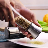 sugar manual salt mill cafetera 304 stainless steel pepper grinder coffee hand grinding bottle seasoning kitchen accessories