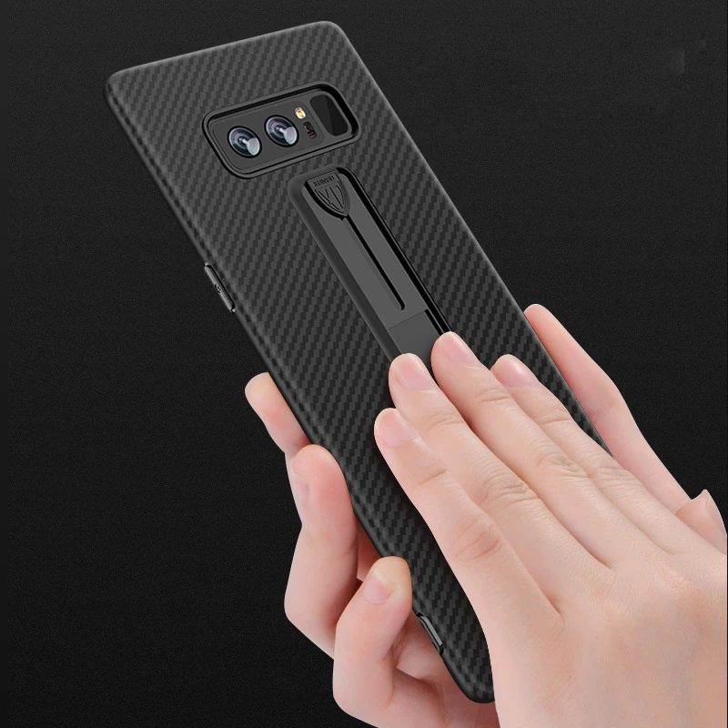 Case For Samsung Note 9 iPhone Xr Cover Soft Carbon Fiber Ring Stand Slim Shockproof Xs Max |