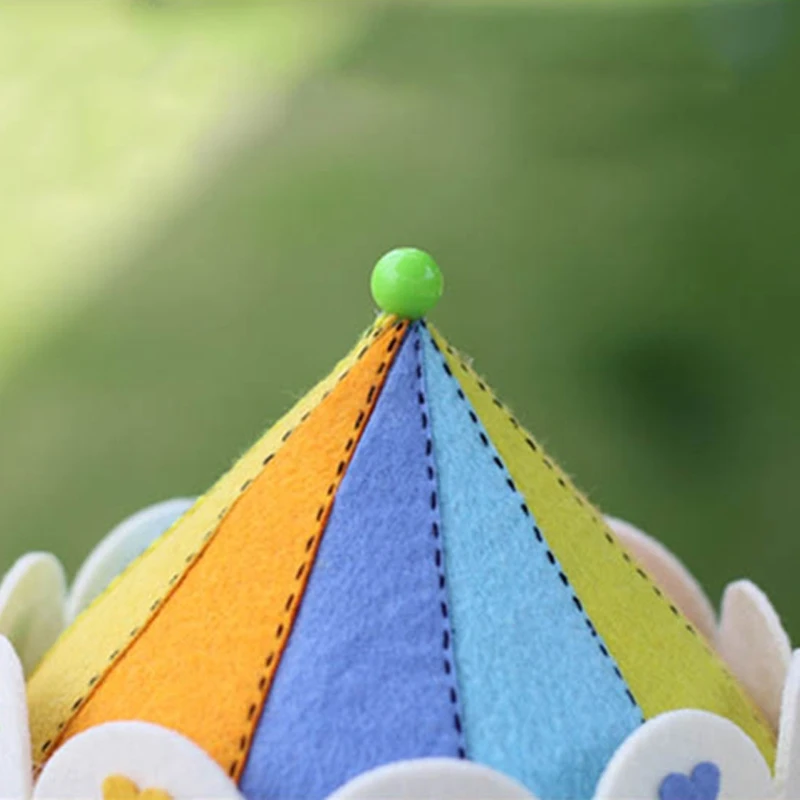 Войлочная ткань ручной работы DIY материал посылка веселая круглая вращающаяся