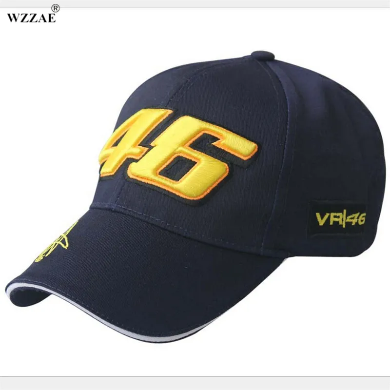 Wzzae Новинка 2017 года Дизайн F1 Racing Кепки шляпа Автомобиль Мотоцикл Гонки Moto GP VR 46 Rossi