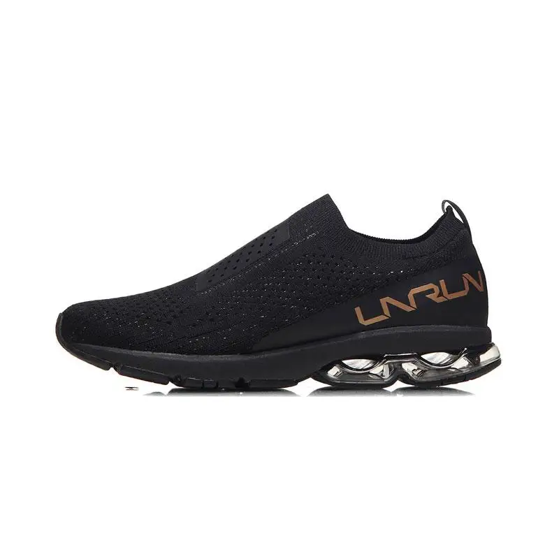 Li-Ning/Женские беговые кроссовки с пузырьковой дугой; LI-NING кроссовки с дуговой подушкой; спортивная обувь с дышащей подкладкой; ARHN034 SAMJ18 - Цвет: Черный