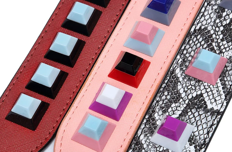 Новые квадратные запонки 2019 кожаные ремни классический дизайн сумка на ремне со