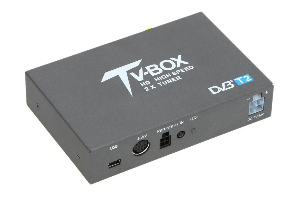 Одна антенна DVB T2 автомобильный 2 мобильный чип цифровой автомобильный тв-тюнер HD 1080P DVB-T2 автомобильный ТВ-приемник для автомобиля gps