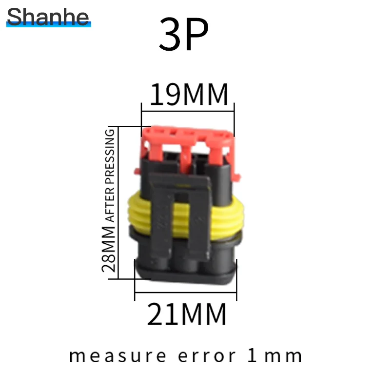 3-контактный водонепроницаемый Электрический проводной автомобильный разъем