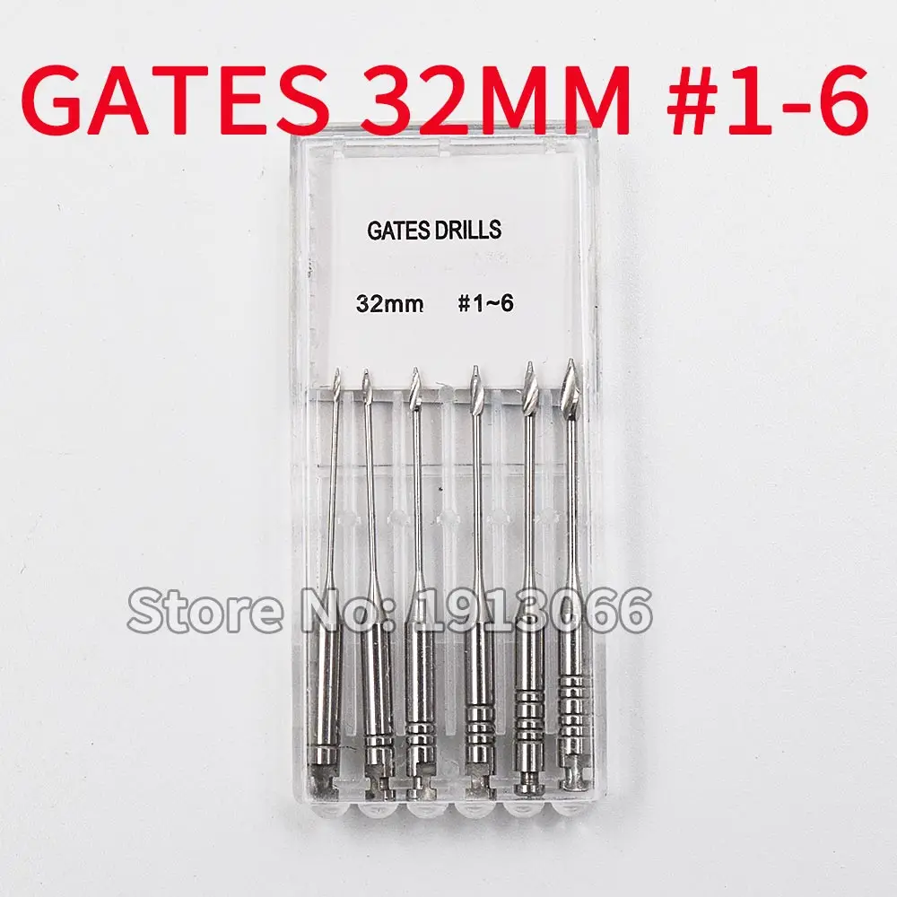 Gates 32mm Size 1-6 Стоматологические 32 мм Ворота Glidden Эндодонтический файл Reamers буры Endo ворота дрели стоматолога материалы - Цвет: Gates 32mm Size 1-6