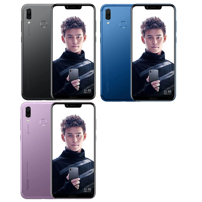 Honor Play, 4G, 64G, 6,3 дюймов, Восьмиядерный, поддержка OTA, обновление игры, телефон, отпечаток пальца, распознавание лица, двойная камера заднего вида, 3750 мАч