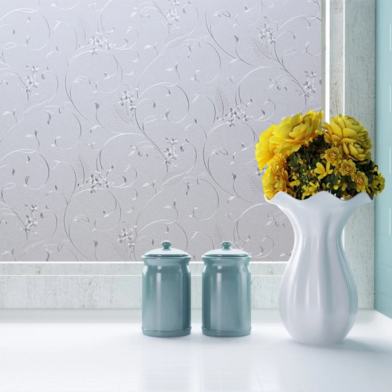 Opaque Privacy Decorative Glass Window Film Home Decor Static Self-adhesive Sticker Solid White Large Size ST007 | Дом и сад