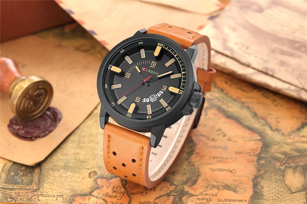 Часы Топ бренд класса люкс CURREN Мода оригинальный циферблат повседневные деловые
