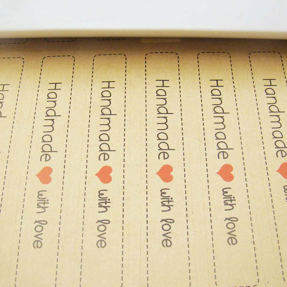 1000 шт. наклейки ручной работы с любовью на Рождество свадьбу День Святого