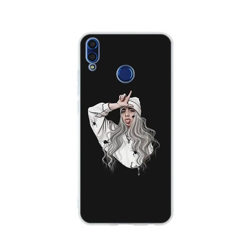pattern 13 Billie Eilish мягкий чехол для huawei Honor 9 10 Lite 6X 7X 8X Max чехол для телефона s 7A 8A 8C V20 PLAY 10i - Цвет: pattern 13