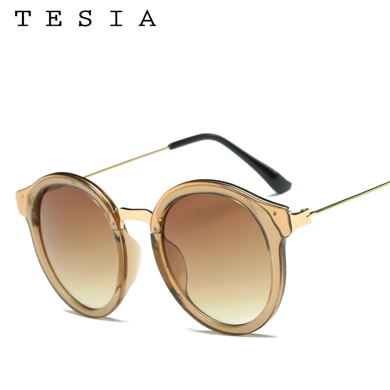 TESIA Sunglasses Women Man Round Glasses For Famous Vintage Eyewear Goggle T1537 | Аксессуары для одежды