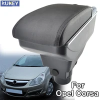 armrest for opel vauxhall corsa d 2006 2014 arm rest dual layer storage box decoration car styling 2008 2010