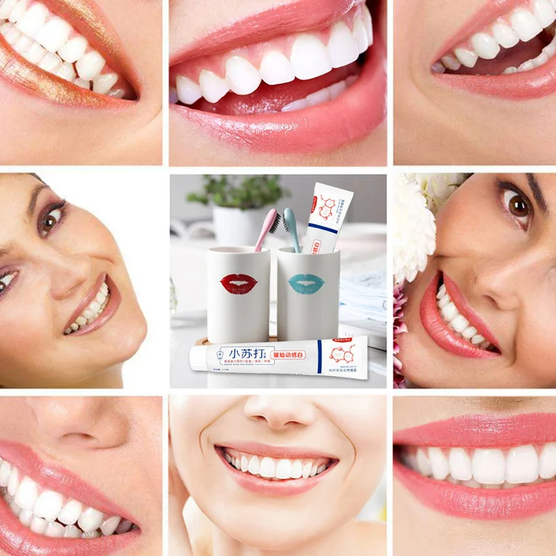 100g разрыхлитель белой зубной пастой отбеливание зубов Чистящая гигиены Уход за