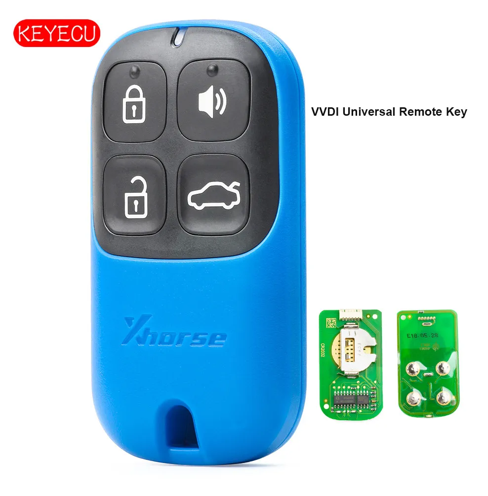 Универсальный пульт дистанционного управления Keyecu 5 шт./лот XHORSE VVDI 4 кнопки для Key
