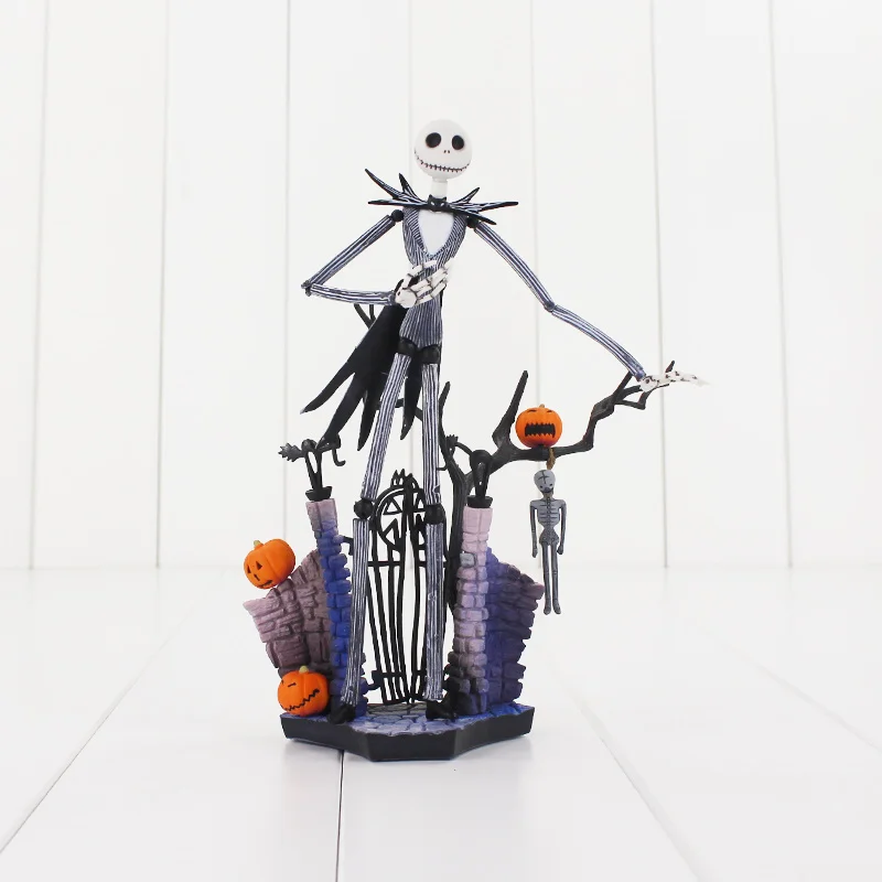 18 см SCI-FI REVOLTECH Джек 005 фигурка Джек Скеллингтон с тыквой Кошмар перед Рождеством модель куклы