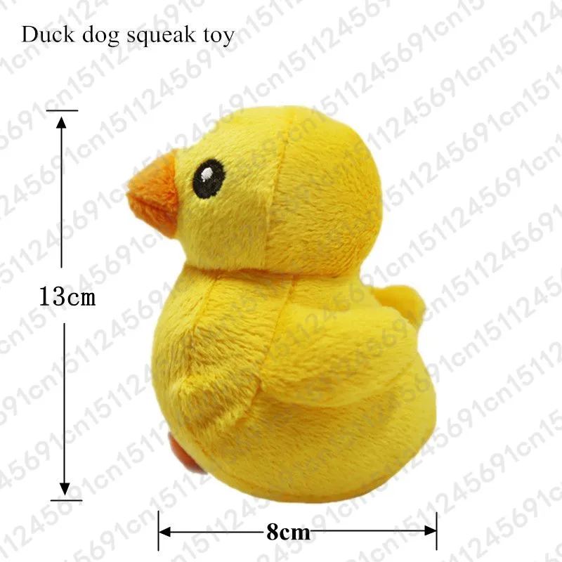 Duck 1 шт. фрукты овощи курица барабана кости пищать игрушка для Плюшевая собачка красный перец Баклажан редиска утка звучащая игрушки для домашних животных - Цвет: Duck