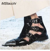 Mcacchi/Женская обувь; сезон осень-зима; Цвет Зеленый, каменный; пикантные ботильоны на высоком каблуке-шпильке; модная женская обувь из змеиной кожи
