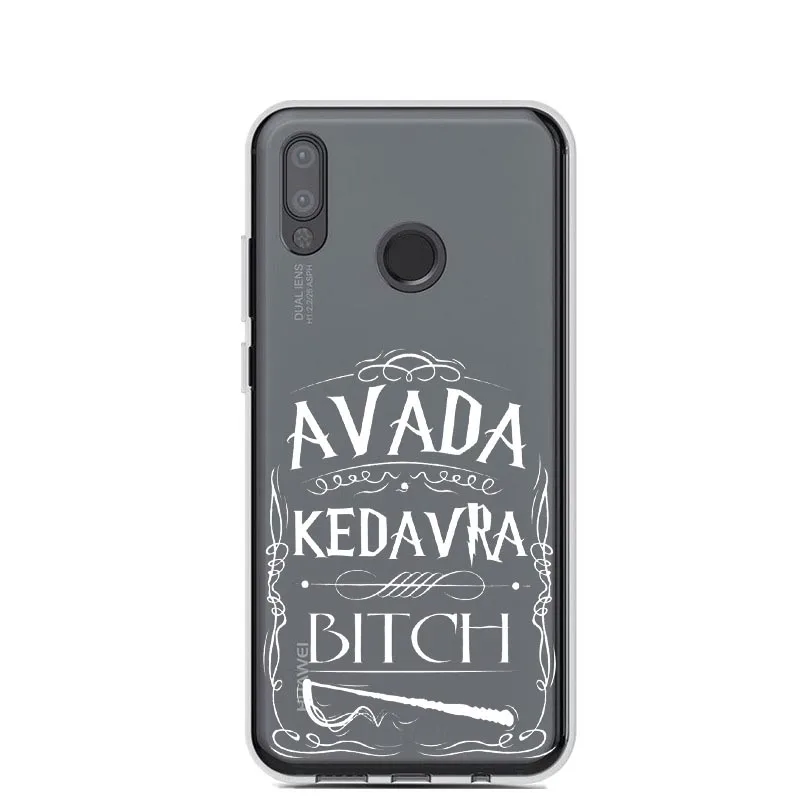 Avada Kedavra Гарри Поттер Мягкий ТПУ чехол для телефона Huawei P8 2017 P9 Lite Plus P10Lite P20 Pro mate 20