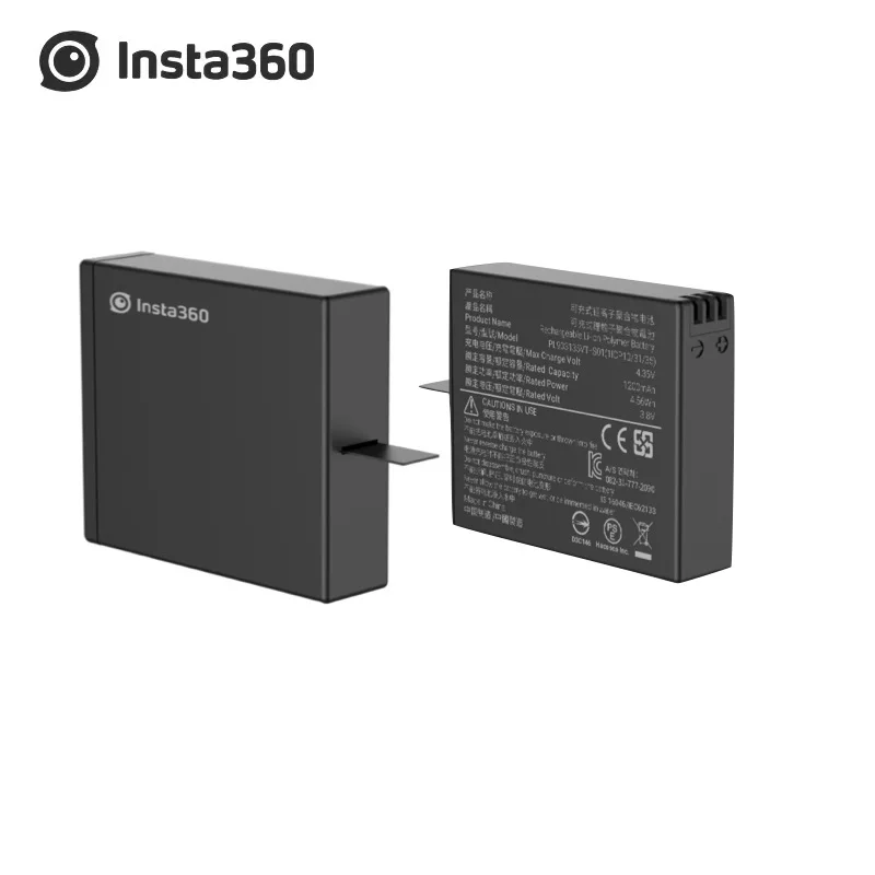 100% Оригинальный аккумулятор для литий полимерных батарей Insta360 ONE X 1200 мАч|Чехлы