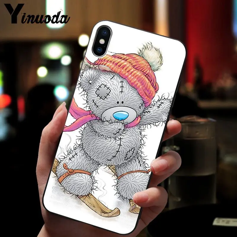11pro MAX Tatty Teddy Bear Me To You мягкий силиконовый черный чехол для телефона iPhone X XS 6 6s 7 7plus 8