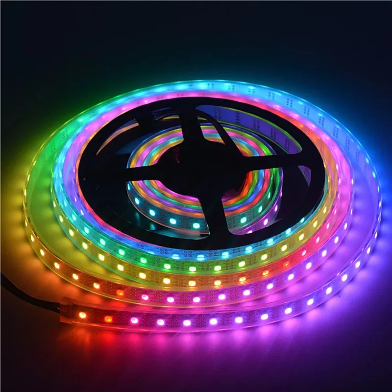 Светодиодная лента WS2812B 5 в постоянного тока RGB 50 см 1 м 2 3 4 30/60/144 светодиодов смарт