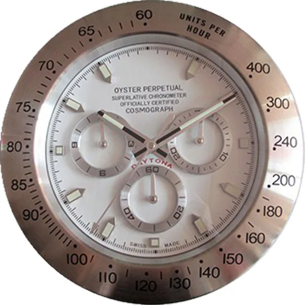 

Hot Silver Metal Wall Clocks 2019 New Arrivals Antique Style Black Single Face Quartz Clock Wristwatch Design Home Decor Gifts