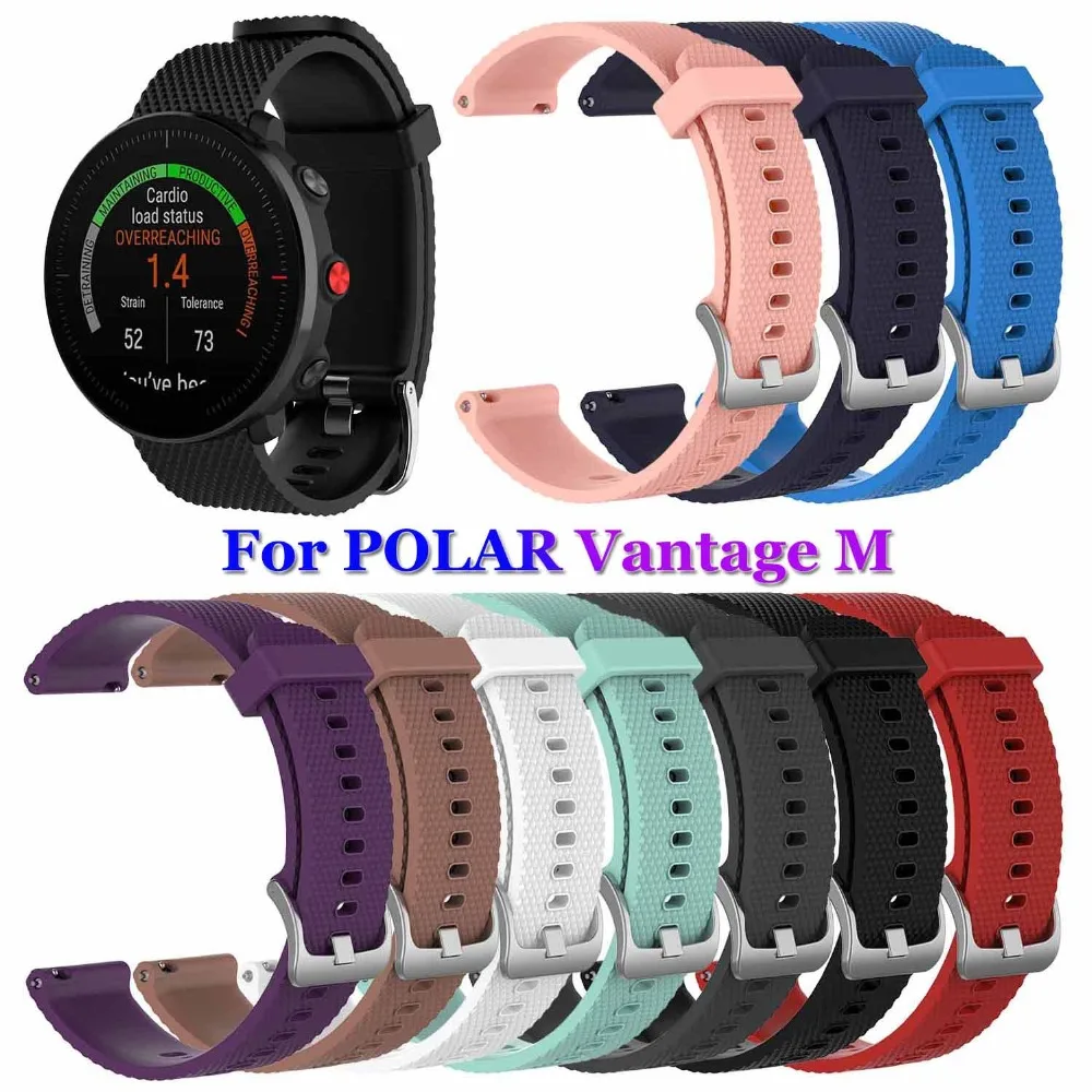 Силиконовый ремешок для смарт часов POLAR Vantage M 10 цветов|Смарт-аксессуары| |