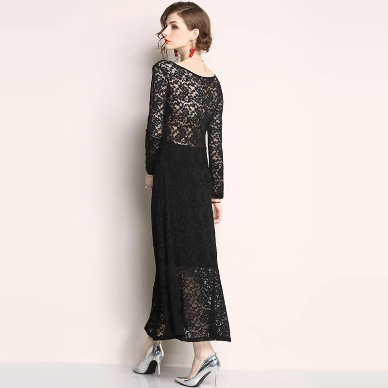 2018 пикантные женские элегантный цветок вышивка кружевное платье vestido de festa модное