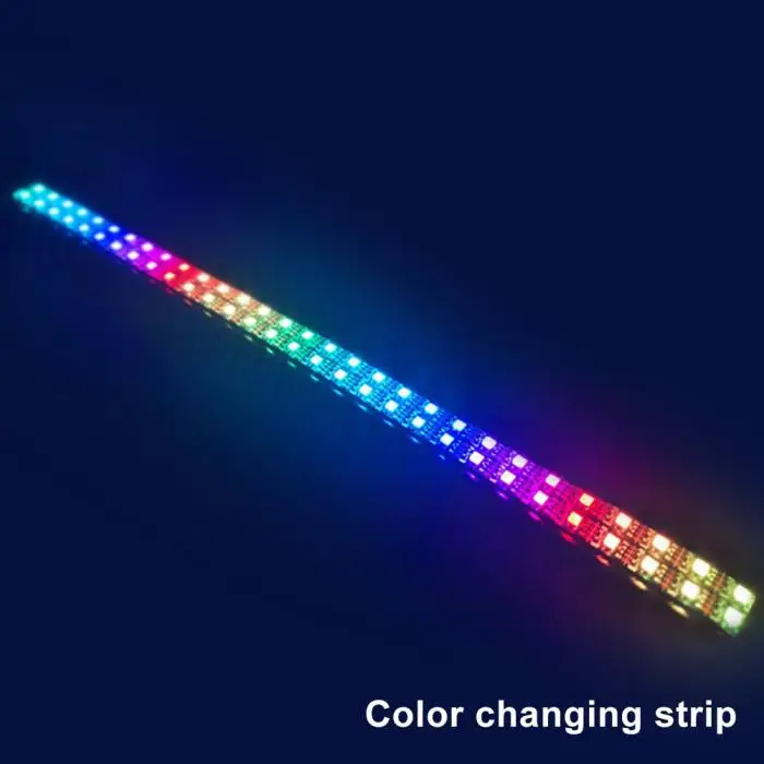Чехол для компьютера PC охлаждающий вентилятор светильник RGB регулируемый светодиодный светильник 120 мм кулер вентилятор светильник EM88