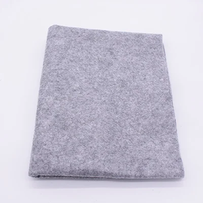 light grey 45x110cm CMCYILING серая мягкая фетровая ткань для вышивки DIY швейных кукол 1,2 мм толщина полиэфирной ткани 45*110 см - Цвет: light grey 45x110cm