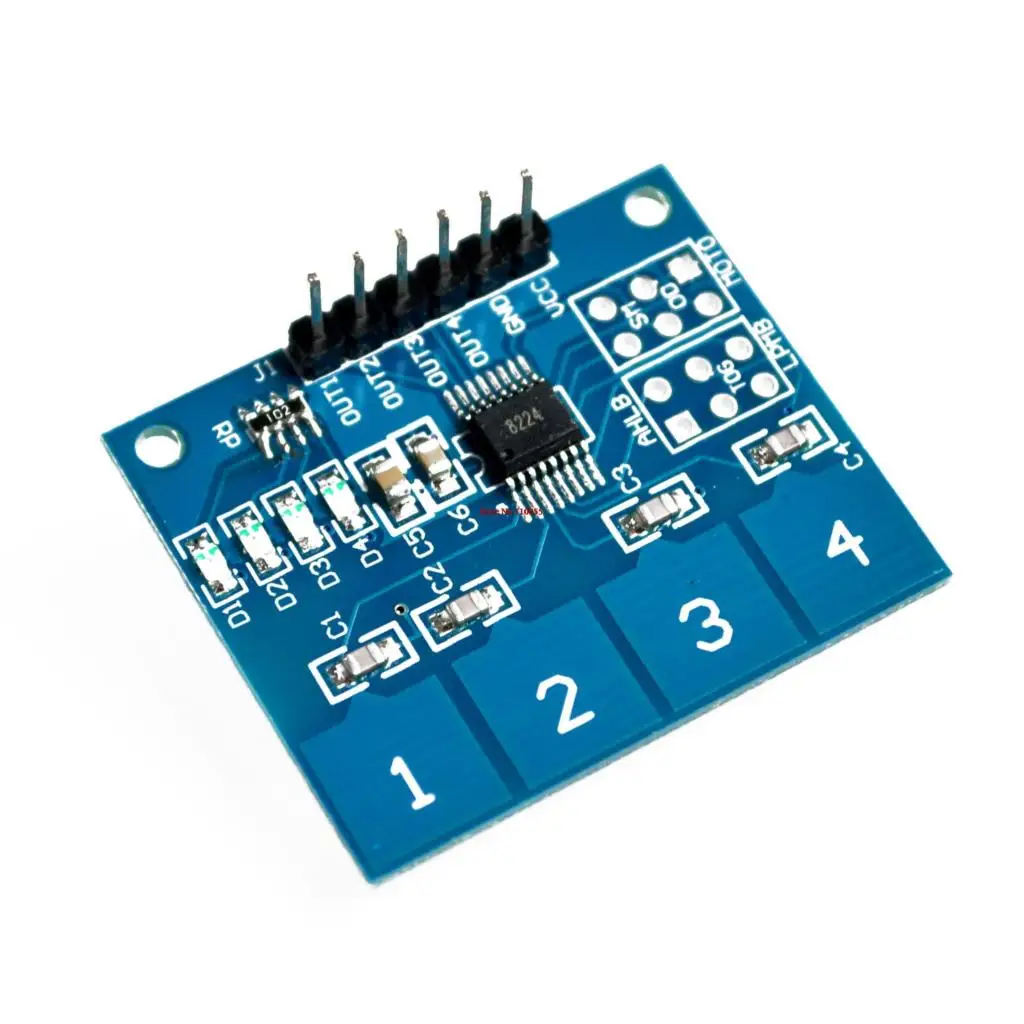 【SIMPLE ROBOT】 TTP224 4 полюсным выключателем сенсорный Сенсор емкостный экран