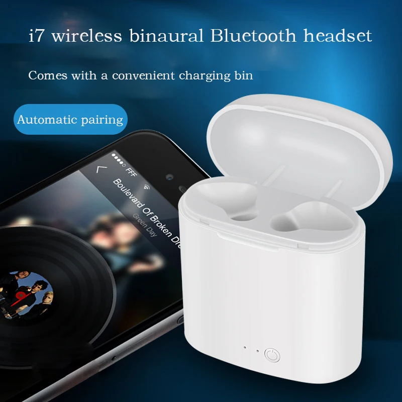 Двойные наушники с микрофоном беспроводная гарнитура Спортивные Bluetooth HD музыка