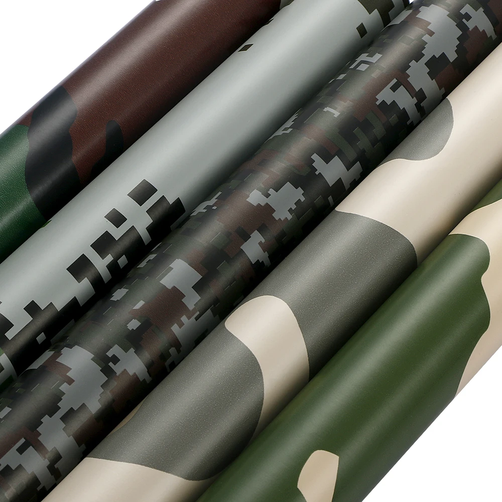 Большая цифровая камуфляжная виниловая пленка для стайлинга автомобиля зеленая