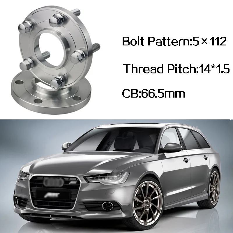 Ступицы колесных распорки центральные 5x112 66.5CB M14 * 1 5 болты для Audi Q7 A4 B8 A5 A6 C7 A7 A8 Q5 2