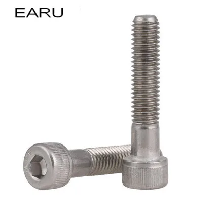 

20 Pieces M4*30 208mm Length 304 Stainless Steel Half-tooth Hex Socket Cap Cup Head Screw Head DIN912 Standard Screw Bolt