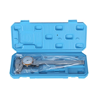 Carliper with box GHIXACTO метрический измерительный инструмент штангенциркуль 0-150 мм/0,01 мм двойной ударопрочный из нержавеющей стали прецизионный штангенциркуль - Цвет: Carliper with box
