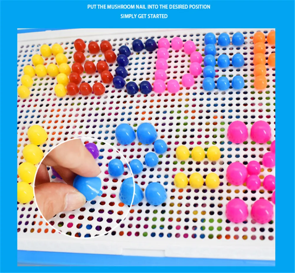 CHAMSGEND Variedad DIY Parche головоломка игрушки 296 таблеток Qiaoqiao различные грибные ногти
