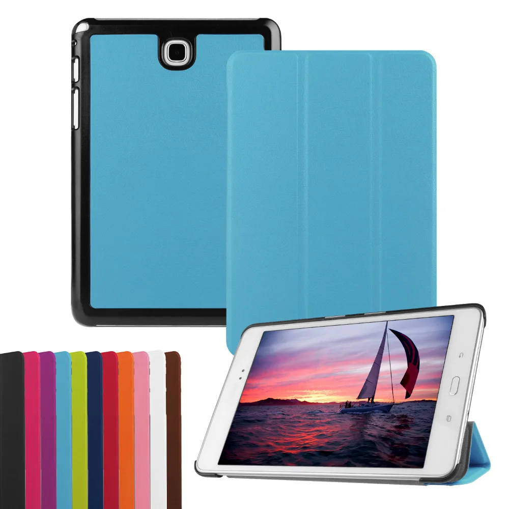 Кожаный магнитный чехол книжка для Samsung Galaxy Tab A 8 0 T350 T351 T355 T355C SM P355 P350 + пленка
