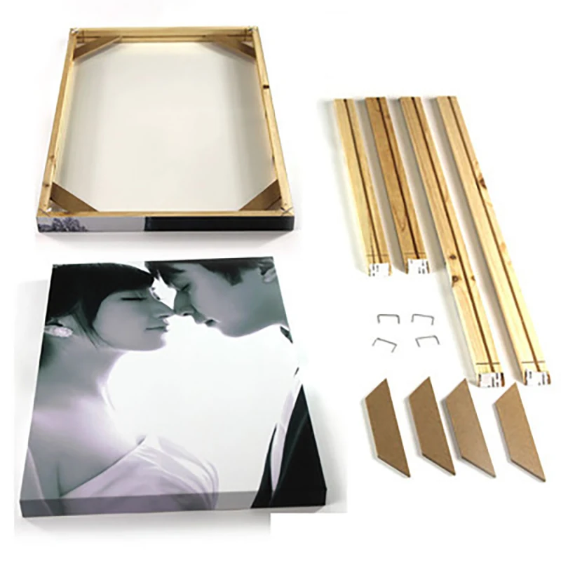 Brand Natural Wood Frame For Canvas Painting Picture Factory Provide DIY Wall Photo Frame Poster Frame quadros de parede para sa
