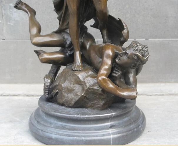 003826 16 &quotзападное бронзовое искусство властелин Настоящий дьявол павшая статуя