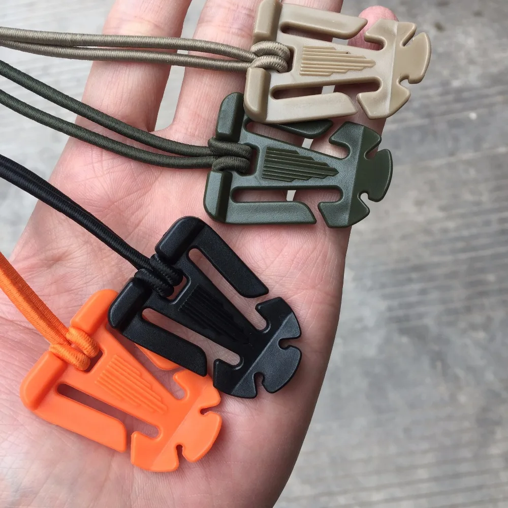 ITW Web Dominator Molle Backpack Carabiner Fixed Buckle Elastic Rope Webbing Buckle Winder Ribbon Clip Coiling Clamp