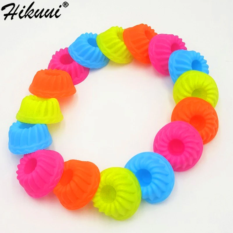 Радужная силиконовая форма для торта 12 шт. маффинов чашка выпечки Пончик десерт