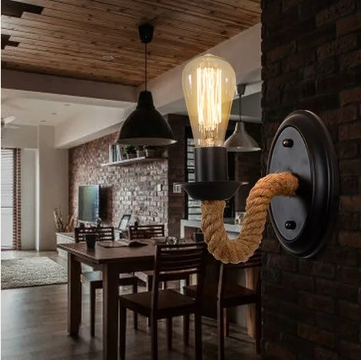 Винтажный светодиодный настенный светильник Эдисона в стиле лофт старинные