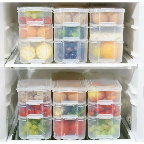 Reusable Kitchen Fridge Food Fruit Storage Container Clear Preservation Box Case | Дом и сад